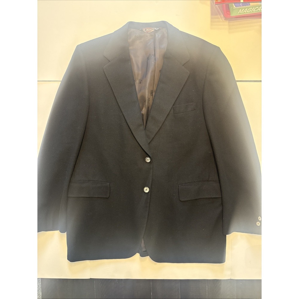 Vintage Lebow Cashmere Blazer Men's Size‎ 44L USA Made Palm Beach Tailored Coat